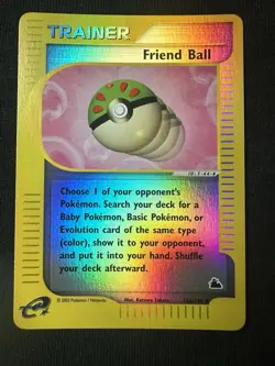 Friend Ball 126/144 Reverse Holo E Series E Reader Skyridge Pokemon Card - Image 1