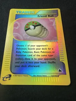 Friend Ball 126/144 Reverse Holo E Series E Reader Skyridge Pokemon Card - Image 4