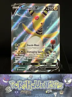 Pokemon Card Ampharos V 171/185 Vivid Voltage Dull Art Ultra Rare Near Mint - Image 1