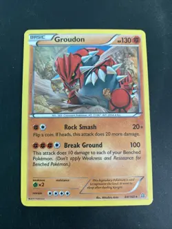Pokemon TCG Card Primal Groudon Cracked Ice Holo Promo 84/160 Primal Clash XY - Image 1
