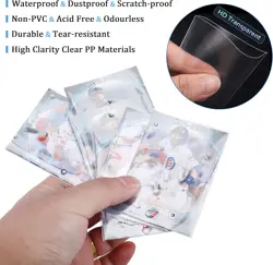 600 Pack Card Sleeves, 2.5" x 3.5" Acid Free PP Ultra Clear (600 Sleeves) - Image 2