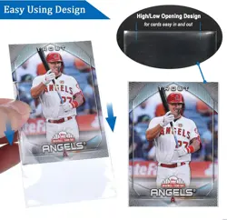 600 Pack Card Sleeves, 2.5" x 3.5" Acid Free PP Ultra Clear (600 Sleeves) - Image 3