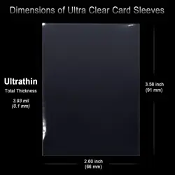 600 Pack Card Sleeves, 2.5" x 3.5" Acid Free PP Ultra Clear (600 Sleeves) - Image 5