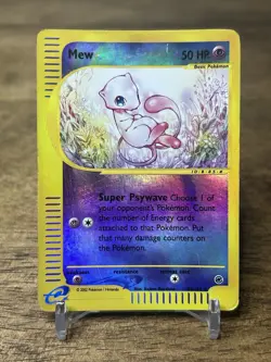 Pokemon TCG Mew Reverse Holo Expedition Base Set 55/165 Card - Image 1