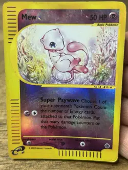 Pokemon TCG Mew Reverse Holo Expedition Base Set 55/165 Card - Image 3