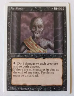 MTG MAGIC 1994 - PESTILENCE - ENCHANTMENT - REVISED EDITION - ENG - Image 1