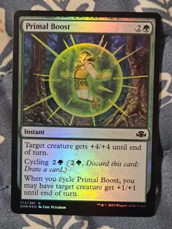 Primal Boost FOIL Dominaria Remastered Foil Magic MTG - Image 1