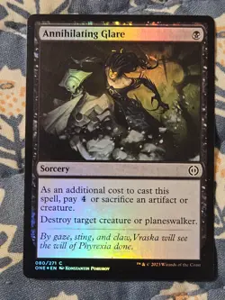 Annihilating Glare FOIL 080/271 All Will Be One MTG Magic - Image 1
