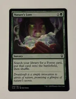 MTG Nature's Lore - Commander Legends Battle for Baldur's Gate NM - Image 1