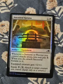 Ancestral Katana FOIL (001) Kamigawa: Neon Dynasty NEO MTG Magic - Image 2