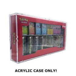 Acrylic Case fits Pokemon Costco Prismatic Evolutions 8 Mini-Tins - Image 1