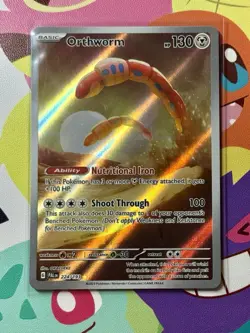 TCG Pokemon English IR Orthworm 224/193 Sv02: Paldea Evolved Holo - Image 1