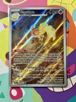 TCG Pokemon English IR Espathra 197/182 SV04: Paradox Rift Holo - Image 1