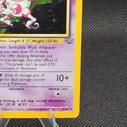 Pokemon Jungle Set Holo Unlimited Holo Rare Mr. Mime 6/64 TCG - Image 4