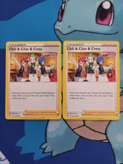 2 x Chili & Cilan & Cress 227/264 - Pokemon Fusion Strike, English - Image 1
