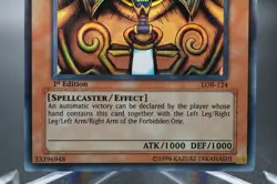 Yugioh Asian English - Exodia the Forbidden One LOB-124 1st Edition Ultra Rare - Image 4