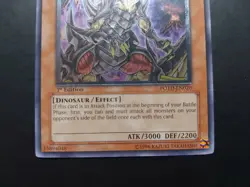 Yugioh - Ultimate Tyranno POTD-EN020 Ultimate Rare 1st Edition - Image 3