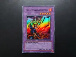 Yugioh - Flame Swordsman LOB-A003 Super Rare 1st Edition - Image 1