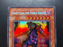 Yugioh - Swift Gaia the Fierce Knight CT1-EN004 Super Rare Misprint - Image 2