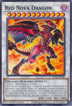 YUGIOH Red Nova Dragon Deck Complete 42 - Cards - Image 1