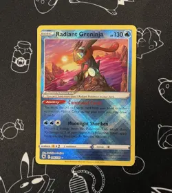 Pokemon TCG Radiant Greninja Card Astral Radiance 046/189 Holo - Image 1