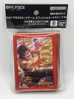 70 Officially Licensed One Piece Portgas.D.Ace Card Sleeves Bandai Japan Game - Image 1