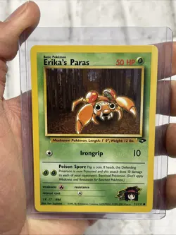 Erika's Paras 71/132 Gym Challenge Common Vintage Pokemon Card WOTC English NM - Image 1