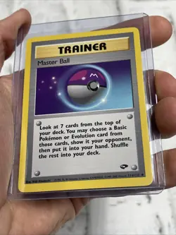 Pokemon Master Ball 116/132 Gym Challenge Regular Vintage Trainer Card NM/MT Vtg - Image 2