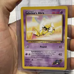 Sabrina's Abra 93/132 Gym Challenge Common Card WOTC Pokemon TCG LP/NM Vintage - Image 1