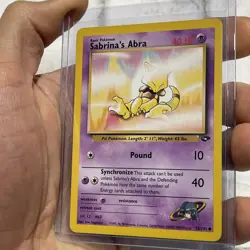 Sabrina's Abra 93/132 Gym Challenge Common Card WOTC Pokemon TCG LP/NM Vintage - Image 2
