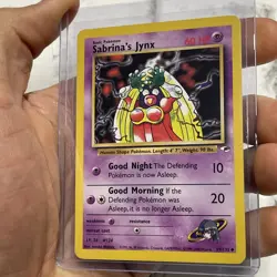 Pokemon Gym Heroes 59/132 Card - Sabrina's Jynx Vintage LP Uncommon Nintendo - Image 2