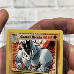 Giovanni's Machoke 42/132 Unlimited Pokemon Gym Challenge LP/NM Vintage Card TCG - Image 3