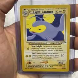 Pokemon TCG - Light Lanturn Neo Destiny 23/105 Rare Card Vintage NM Nintendo - Image 1