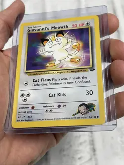 Pokemon - Giovanni's Meowth - Gym Challenge 74/132 - Common - NM/MT Vintage Card - Image 2