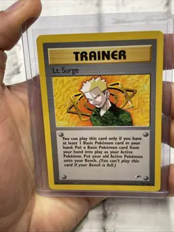 Pokemon LT. SURGE 101/132 2000 Gym Heroes) NM Nintendo Rare Card Vintage TCG - Image 1