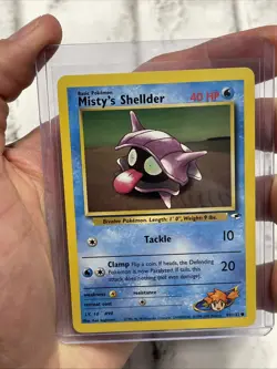 Misty's Shellder 89/132 Common Gym Heroes Pokemon Card NM/MT Vintage Card WOTC - Image 1