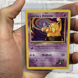 Sabrina's Drowzee 92/132 Common Gym Heroes Pokemon Card Vintage Nintendo NM WOTC - Image 1