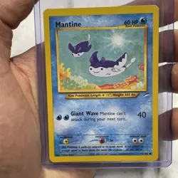 Mantine Neo-Destiny Unlimited 74/105 Pokemon TCG Vintage WOTC NM Vtg Card Common - Image 1