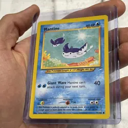 Mantine Neo-Destiny Unlimited 74/105 Pokemon TCG Vintage WOTC NM Vtg Card Common - Image 2