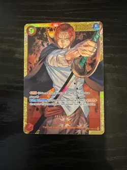 ENGLISH Shanks OP01-120 SEC Romance Dawn Secret Rare Foil One Piece Card Game NM - Image 1