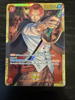 ENGLISH Shanks OP01-120 SEC Romance Dawn Secret Rare Foil One Piece Card Game NM - Image 2