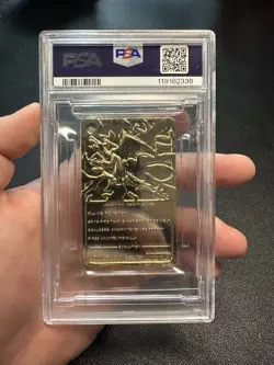 Charizard Pokemon Card Burger King 23K Gold Plated Promo Nintendo WOTC PSA 6 - Image 2
