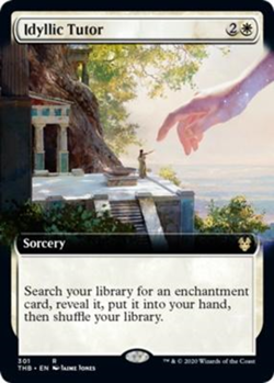 MTG - Idyllic Tutor- Theros Beyond Death- #301- Extended Art - Image 1