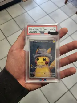 POKEMON PIKACHU WITH GREY FELT HAT VAN GOGH SVP 85 2023 ENG PSA 10 GEM MINT - Image 1