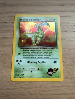 Pokemon TCG - Rocket's Scyther Gym Heroes Unlimited Holo - 13/132 HP - Image 1