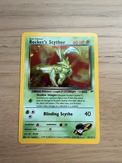 Pokemon TCG - Rocket's Scyther Gym Heroes Unlimited Holo - 13/132 HP - Image 3