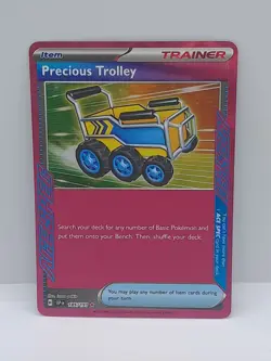 Pokemon TCG Surging Sparks Precious Trolley 185/191 Ace Spec Trainer Rare - Image 1