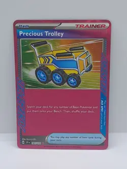Pokemon TCG Surging Sparks Precious Trolley 185/191 Ace Spec Trainer Rare - Image 2