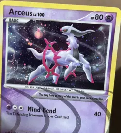Pokemon TCG Arceus AR7 Holo Rare 2009 Platinum Arceus Set MP+ - Image 2