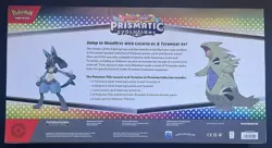 Pokemon Prismatic Evolutions Lucario Ex & Tyranitar Ex Premium. IN HAND - Image 2
